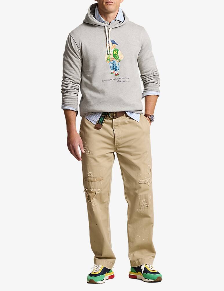 Polo Ralph Lauren Felpa Con Cappuccio Bear Rigata