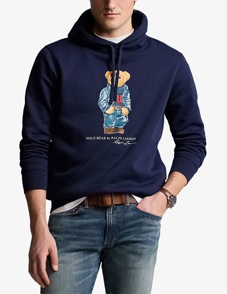 Polo Ralph Lauren Felpa con cappuccio bear rigata