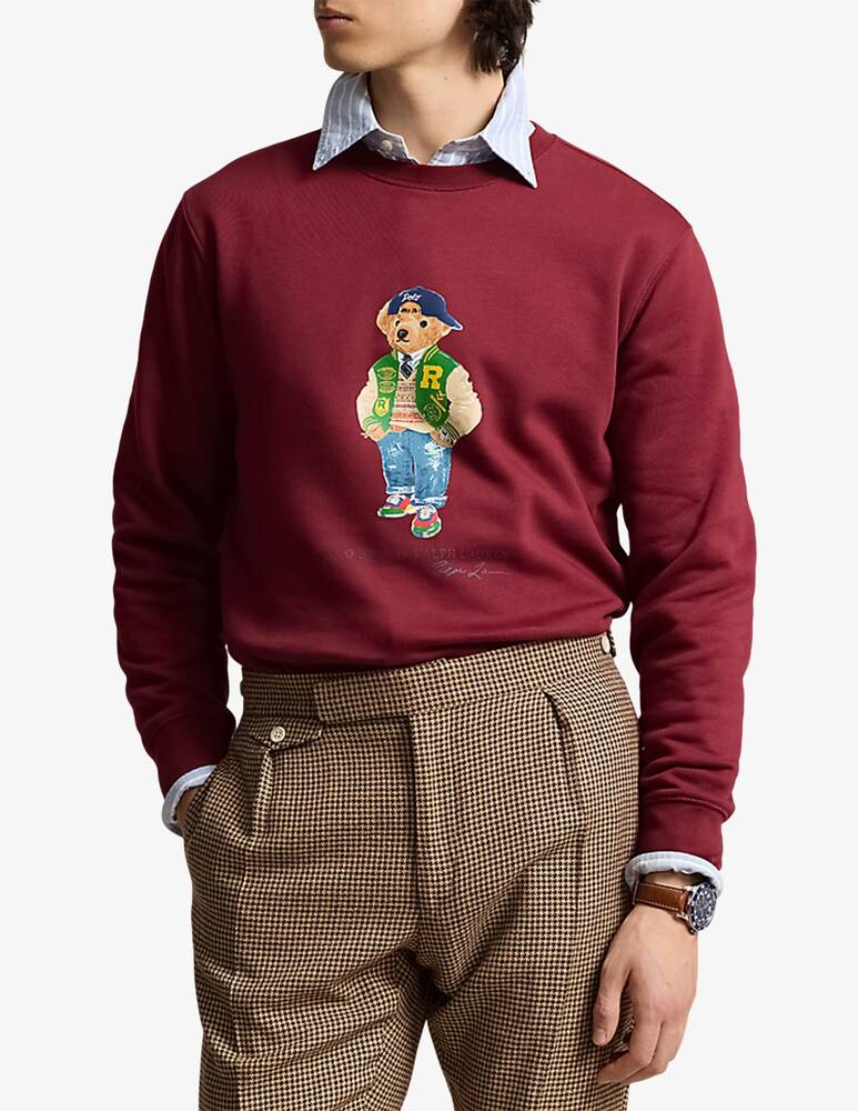 Polo Ralph Lauren Felpa girocollo bear rigata