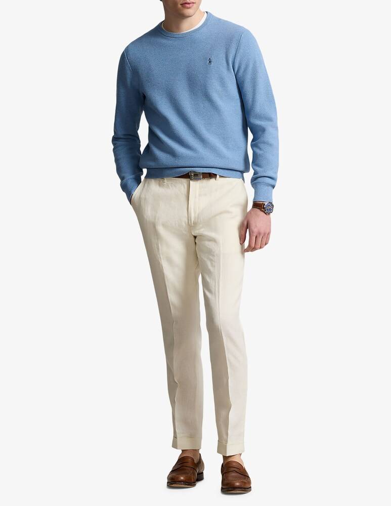 Polo Ralph Lauren Maglia Girocollo Nido D Ape