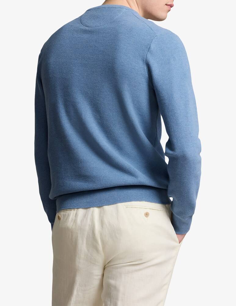 Polo Ralph Lauren Maglia Girocollo Nido D Ape