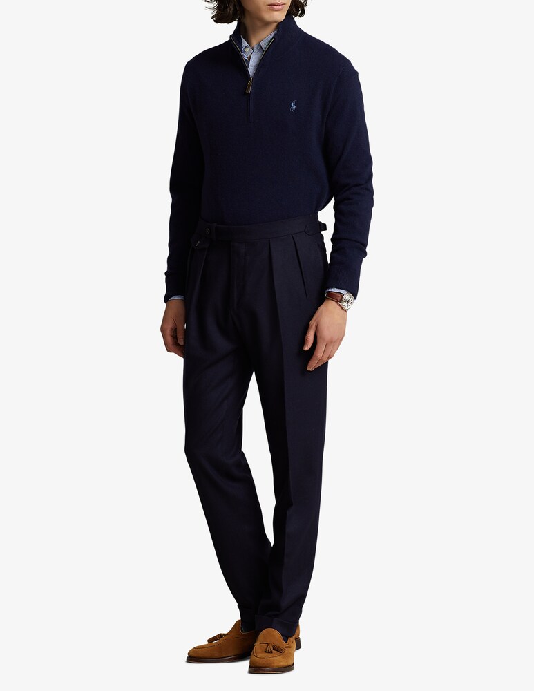 Polo Ralph Lauren Maglia Mezza Zip In Lana Loryelle Pony