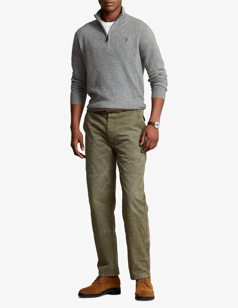 Polo Ralph Lauren Maglia Mezza Zip In Lana Loryelle Pony