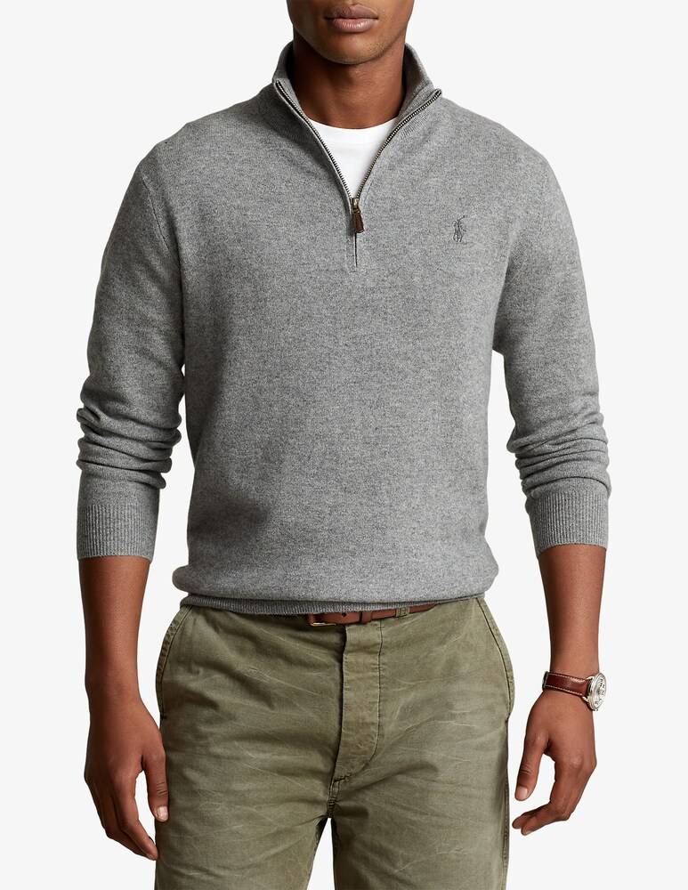 Polo Ralph Lauren Maglia mezza zip in lana loryelle pony