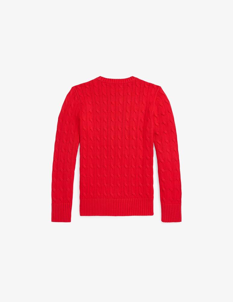Polo Ralph Lauren Maglione In Cotone A Trecce - Rosso