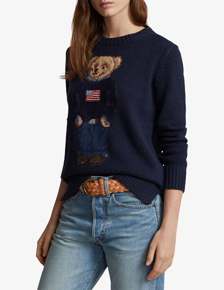 Polo Ralph Lauren Maglione in misto cotone e lino Bear