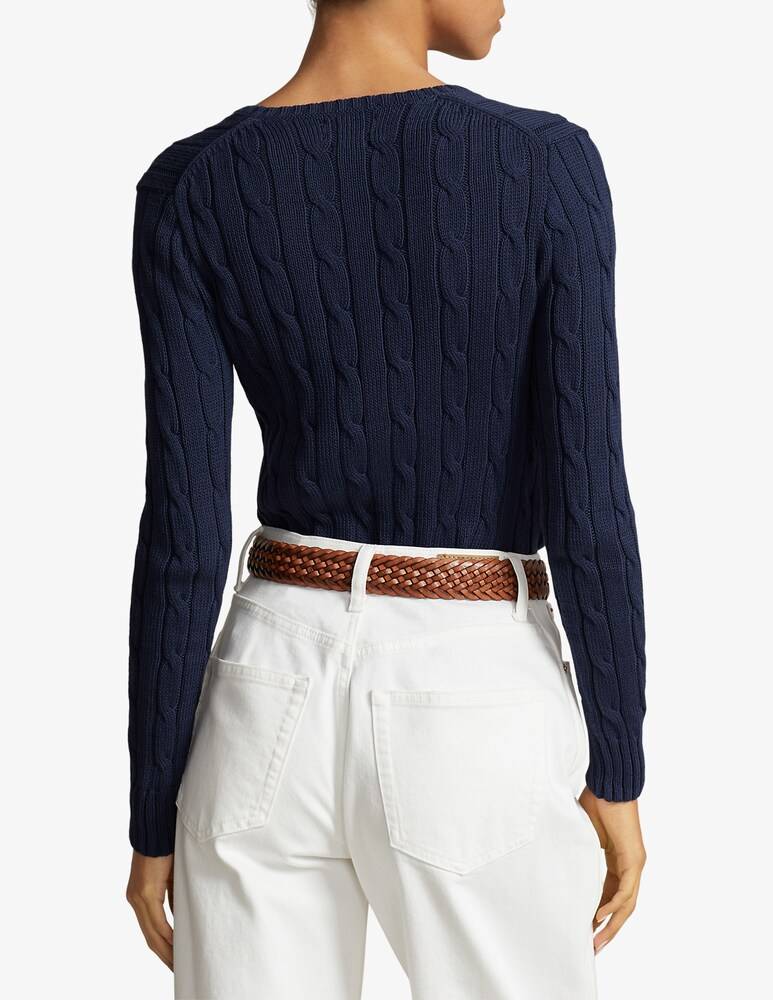 Polo Ralph Lauren Maglione Julianna Scollo A V In Cotone