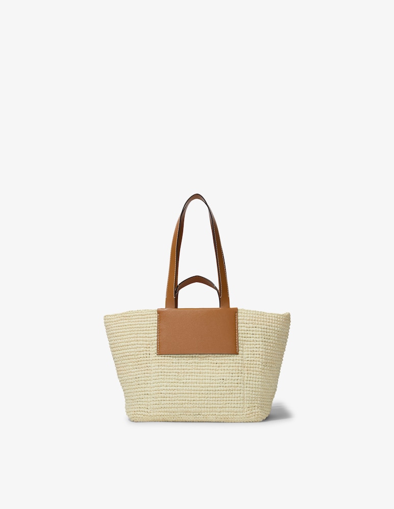 Proenza Schouler White Label Borsa Shopper XL In Raffia Morris