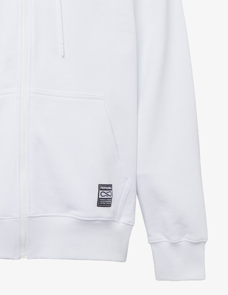 Propaganda Felpa Con Cappuccio Camo Zip Label Classic
