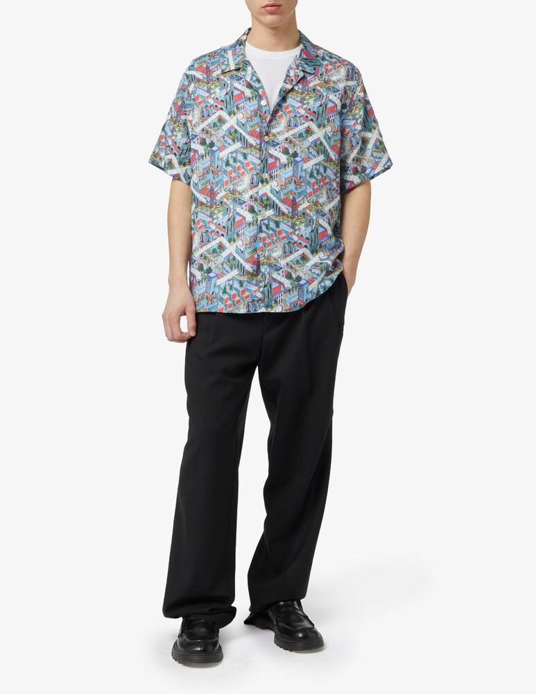 PS Paul Smith Camicia Maniche Corte Stampa Multi