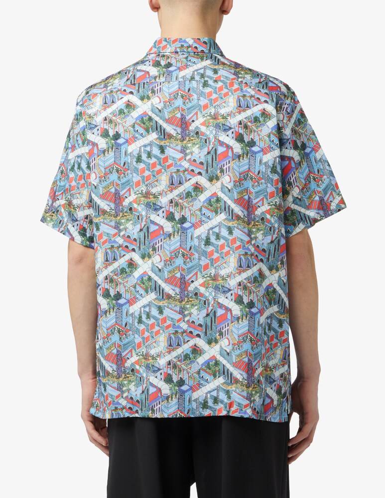 PS Paul Smith Camicia Maniche Corte Stampa Multi