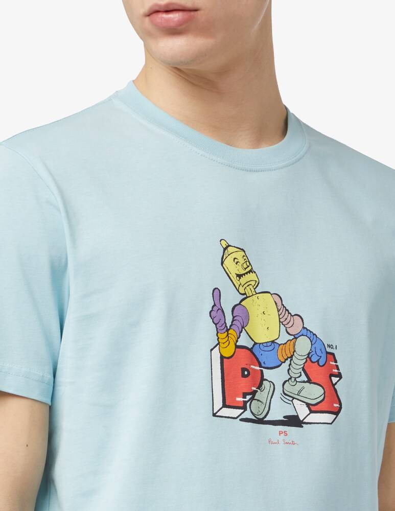 PS Paul Smith Maglietta Robot Slim Fit