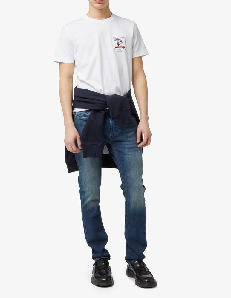 PS Paul Smith Maglietta Zebra One Way Slim Fit