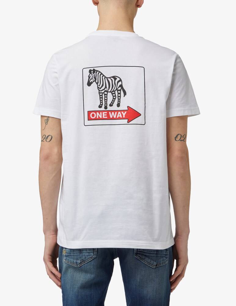 PS Paul Smith Maglietta Zebra One Way Slim Fit