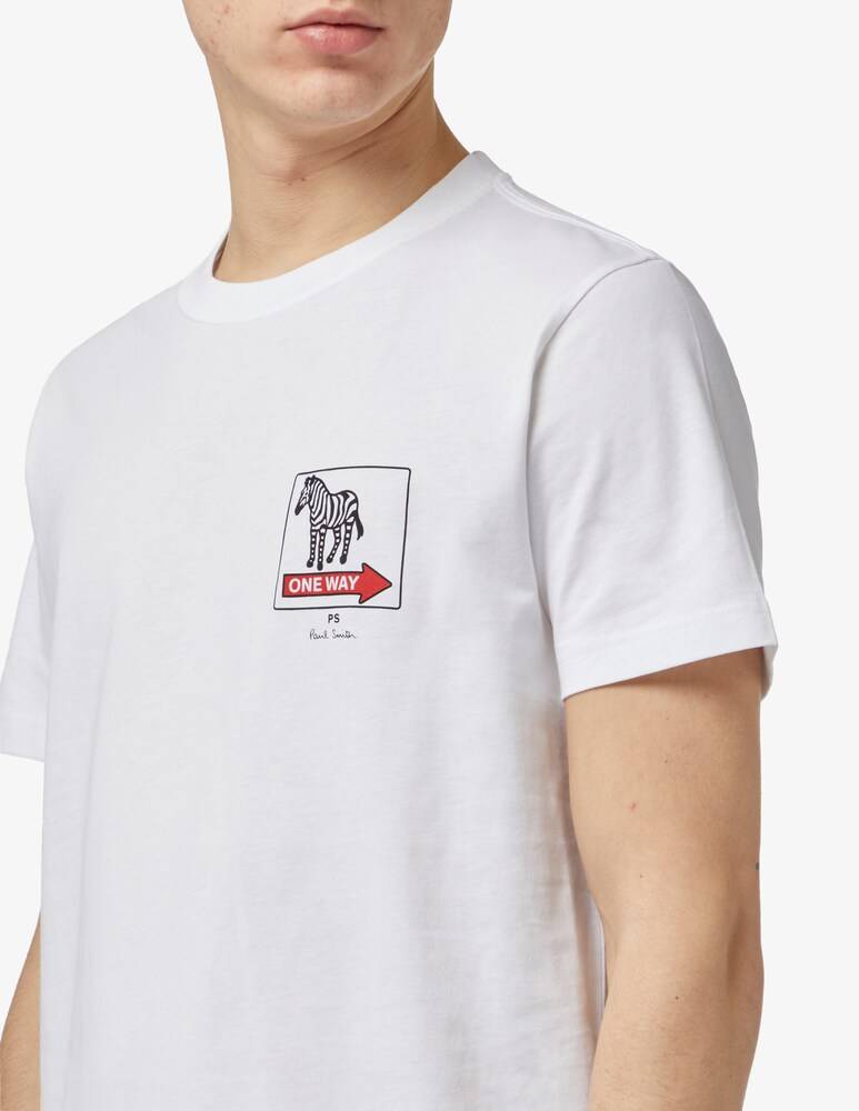 PS Paul Smith Maglietta Zebra One Way Slim Fit