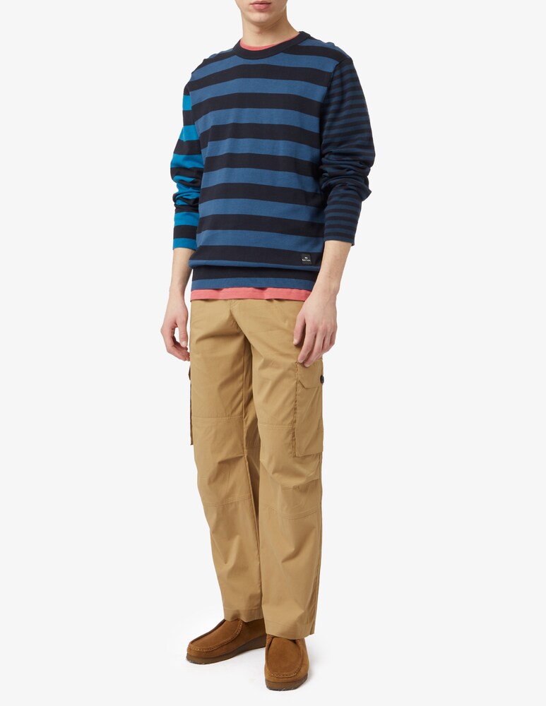 PS Paul Smith Maglioncino Multi A Righe Asimmetrica