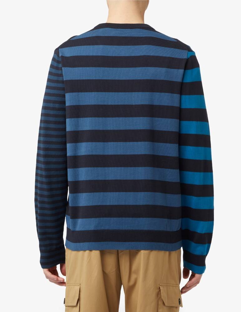 PS Paul Smith Maglioncino Multi A Righe Asimmetrica
