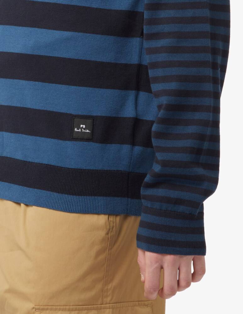 PS Paul Smith Maglioncino Multi A Righe Asimmetrica