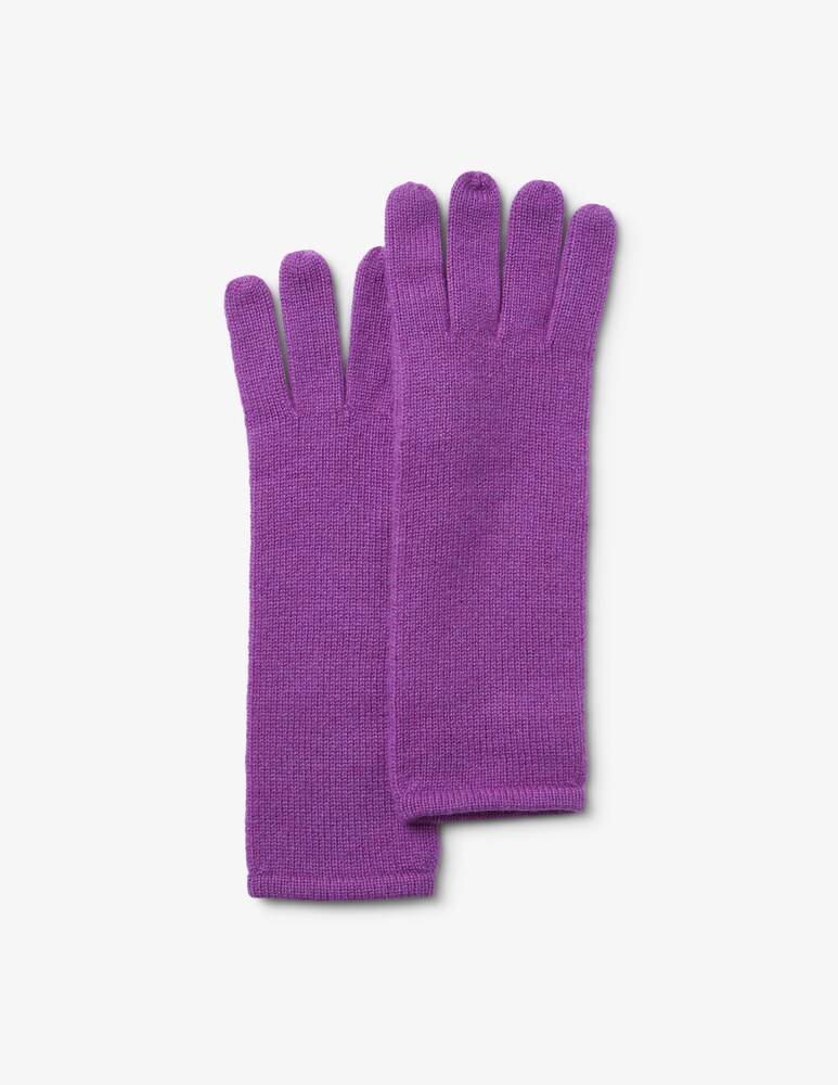 Pure Cashmere Guanto lungo rasato