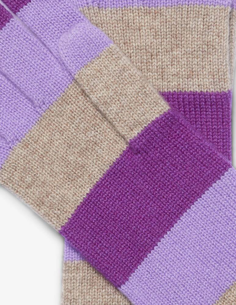 Pure Cashmere Guanto Rigato 3 Colori