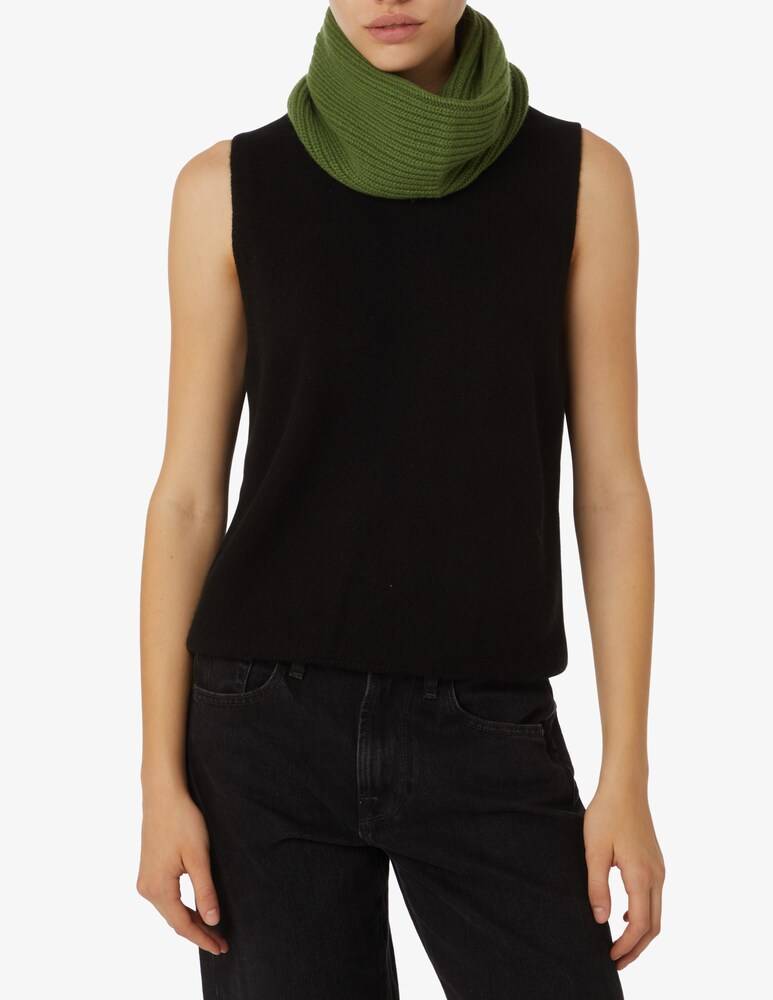 Pure Cashmere Scaldacollo Maglia Inglese - Verde