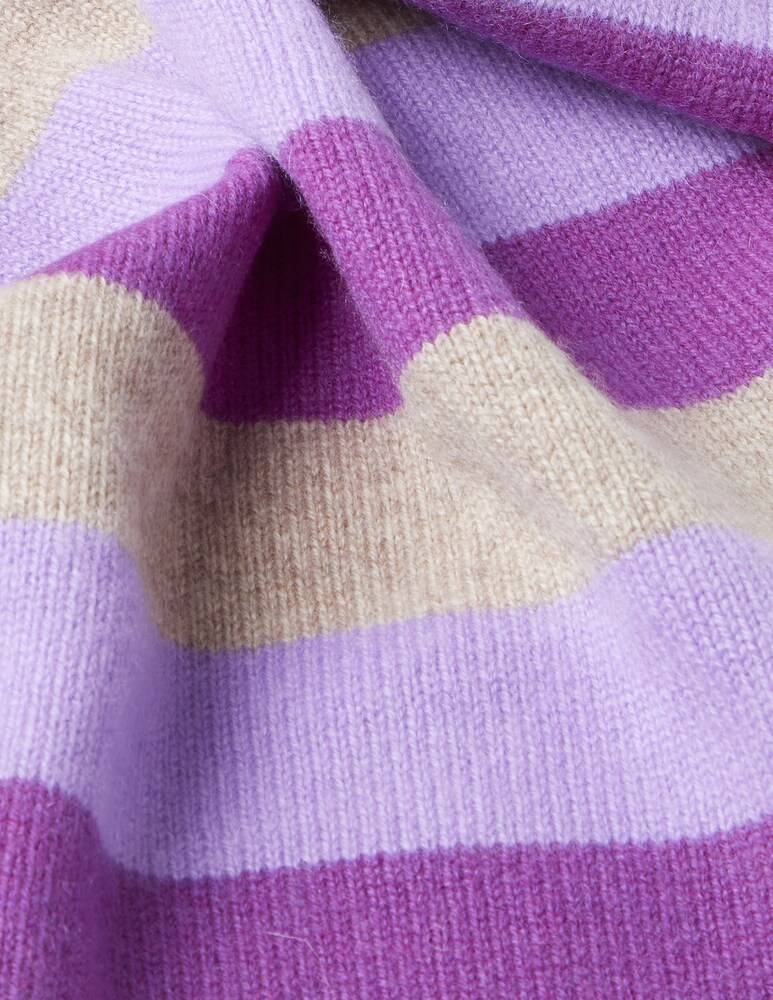 Pure Cashmere Sciarpa Rigata 35x160