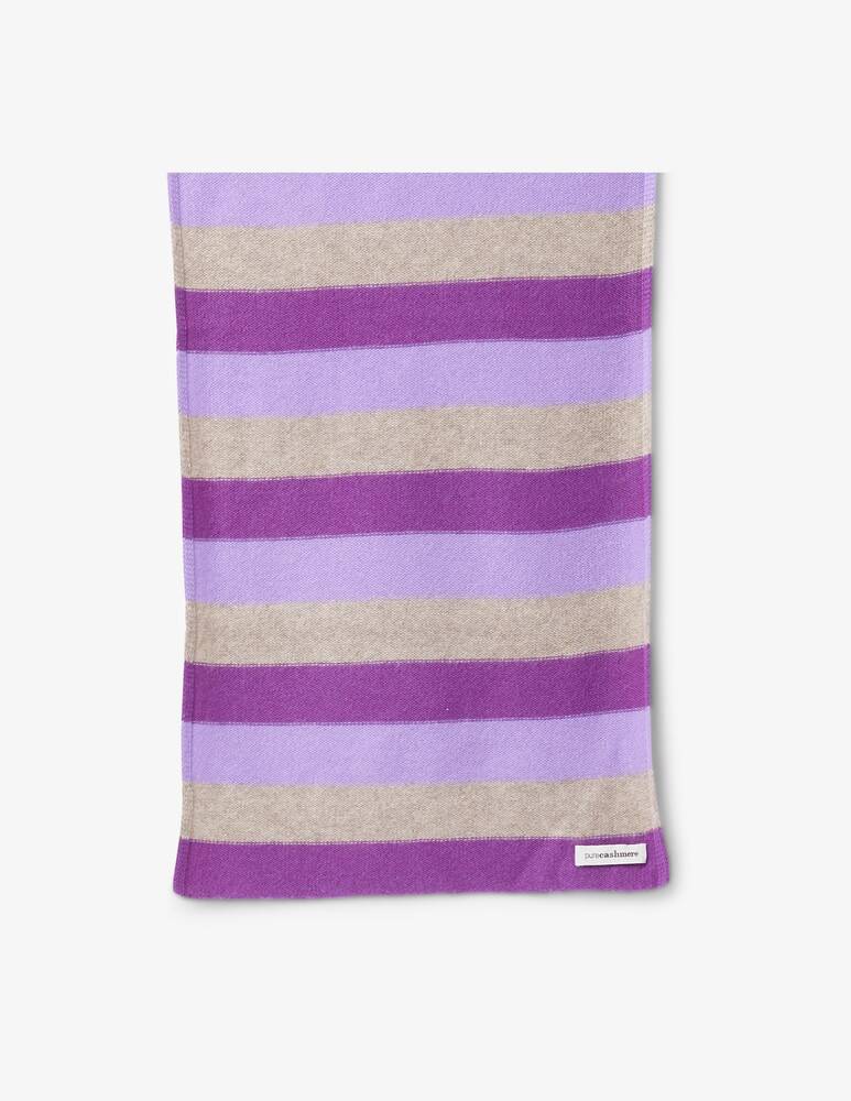 Pure Cashmere Sciarpa rigata 35x160