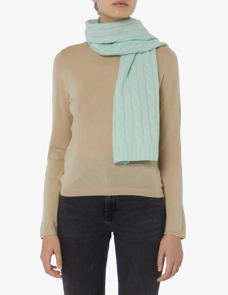 Pure Cashmere Sciarpa Treccia 28x160