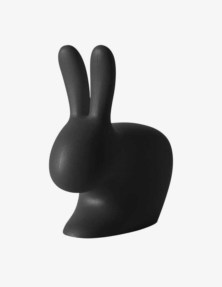 Qeeboo Fermaporta Rabbit Nero