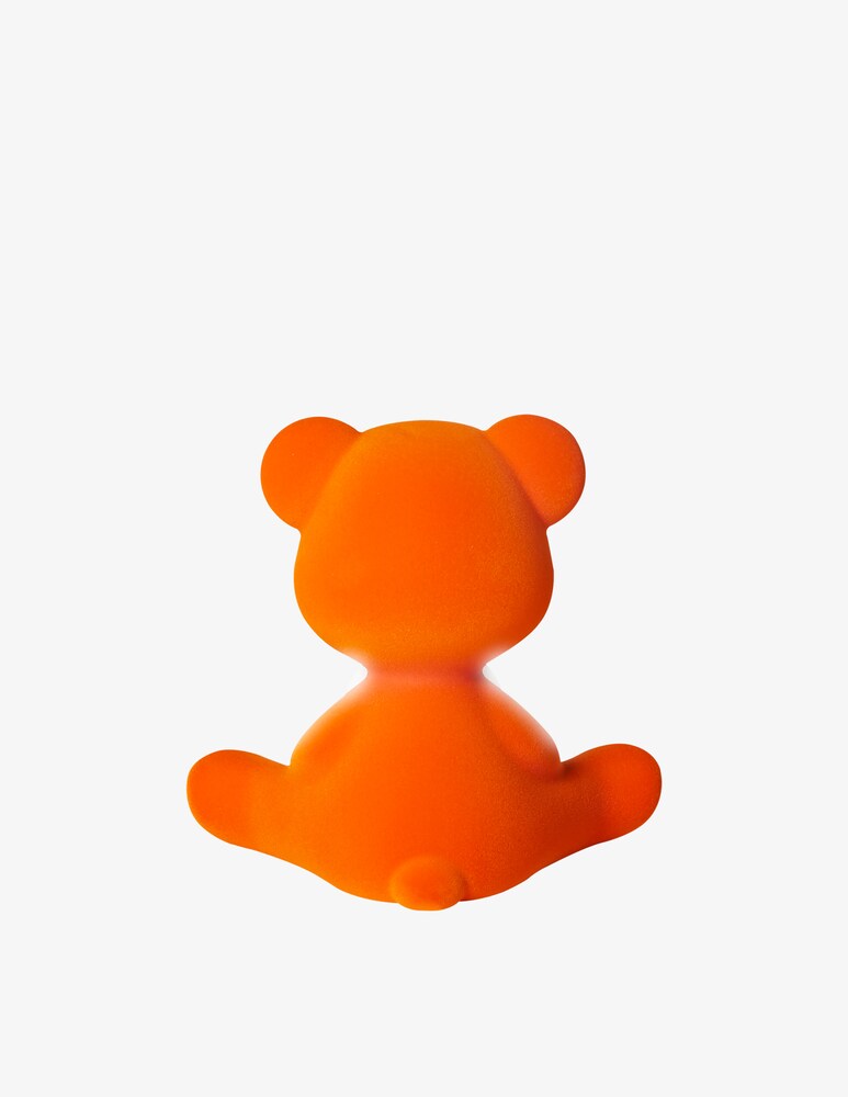 Qeeboo Lampada Teddy Girl Vellutata Arancio