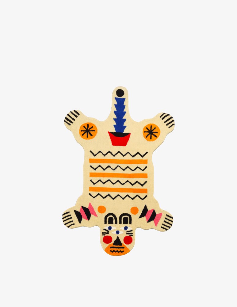 Qeeboo Oggian Big Bear Tappeto M - Multicolor