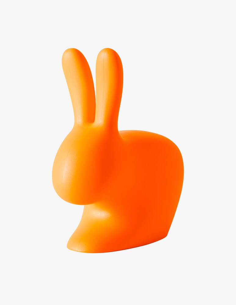 Qeeboo Sgabello Rabbit Baby Arancio
