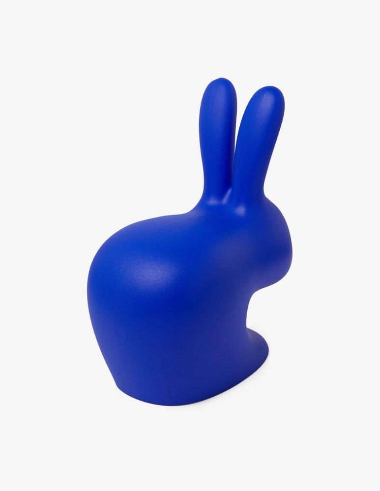 Qeeboo Sgabello Rabbit Baby Blu Elettrico