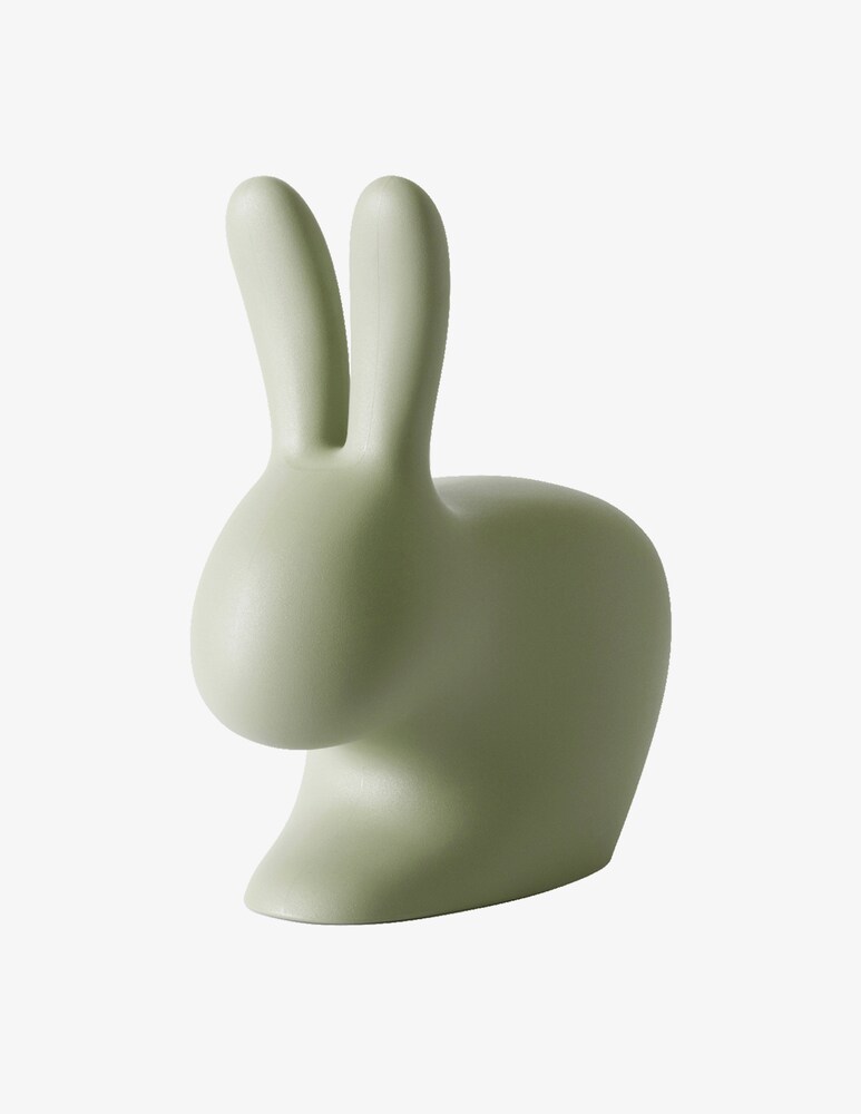 Qeeboo Sgabello Rabbit Baby Verde Chiaro