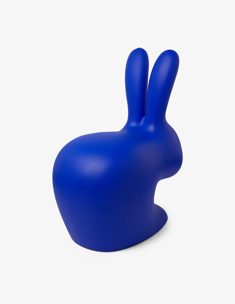 Qeeboo Sgabello Rabbit Blu Elettrico