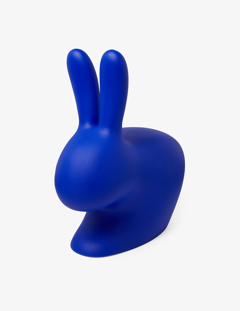 Qeeboo Sgabello Rabbit Blu Elettrico
