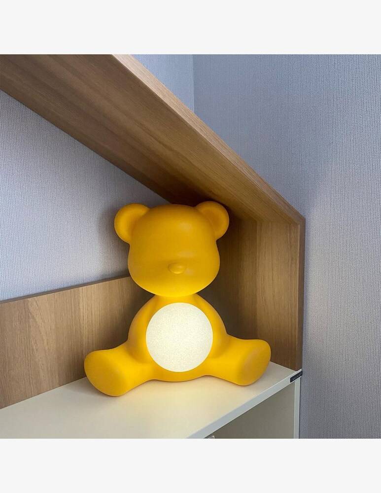 Qeeboo Teddy Girl Lampada Da Tavolo Gialla - Giallo