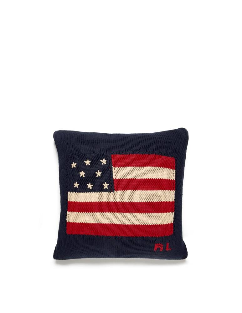 Ralph Lauren Flag copricuscino 50x50 - blu