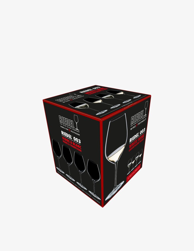 Riedel Wine Friendly Set 4 Calici Vino Bianco/Champagne - Trasparente
