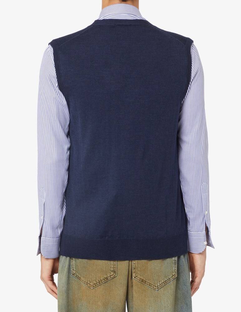 Rinascente Collection Gilet Collo A V In Lana Seta E Cashmere F17