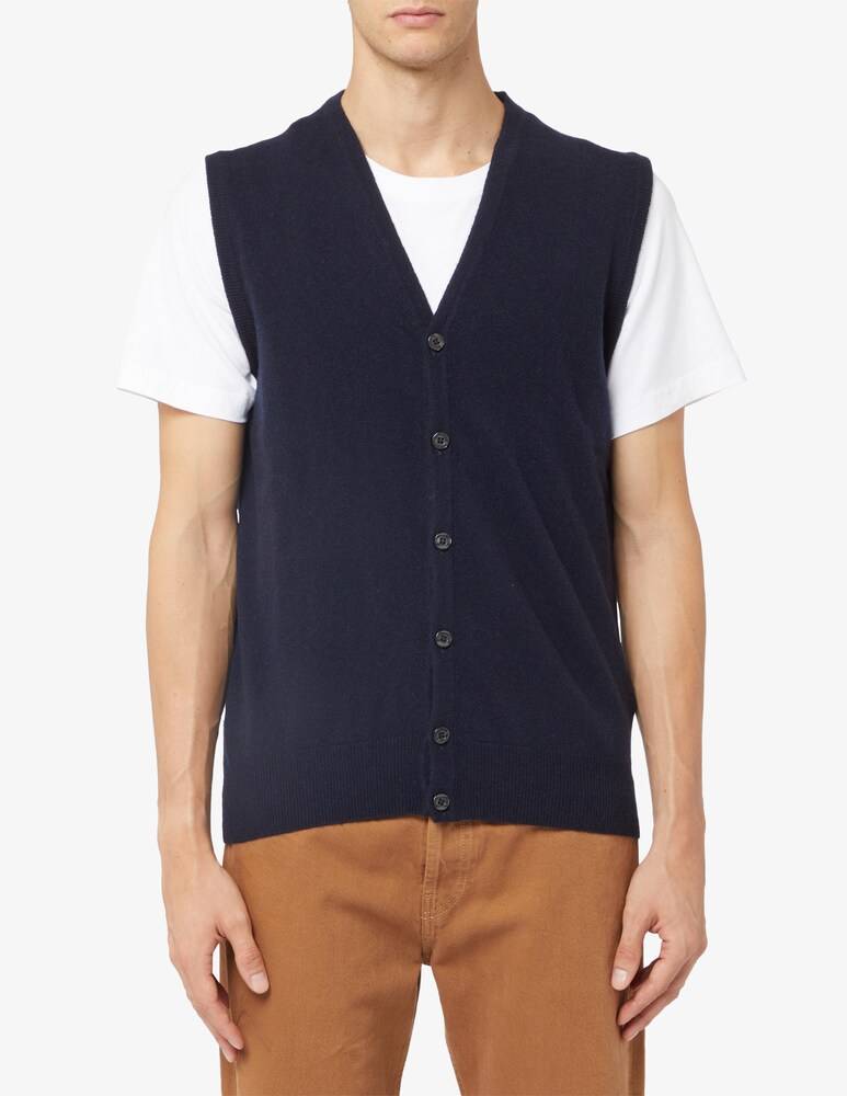Rinascente Collection Gilet con bottoni in lana f12