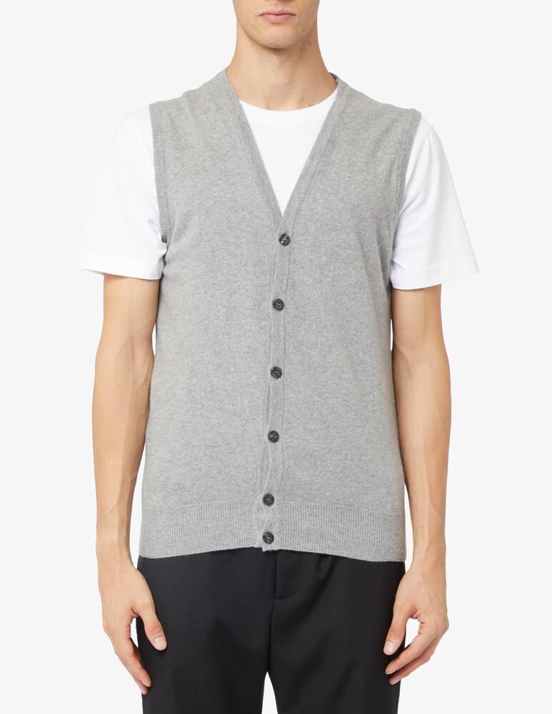 Rinascente Collection Gilet con bottoni in lana f12