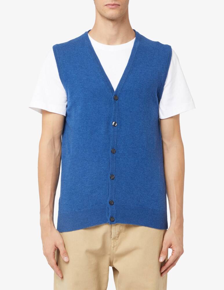 Rinascente Collection Gilet con bottoni in lana f12