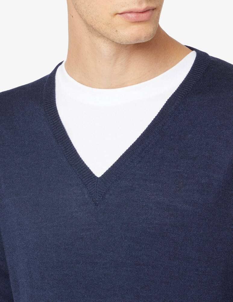 Rinascente Collection Maglia Collo V In Lata Seta E Cashmere