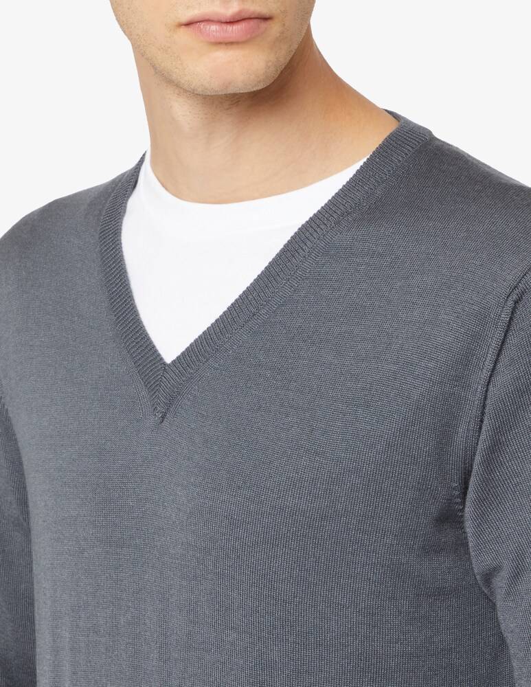Rinascente Collection Maglia Collo V In Lata Seta E Cashmere