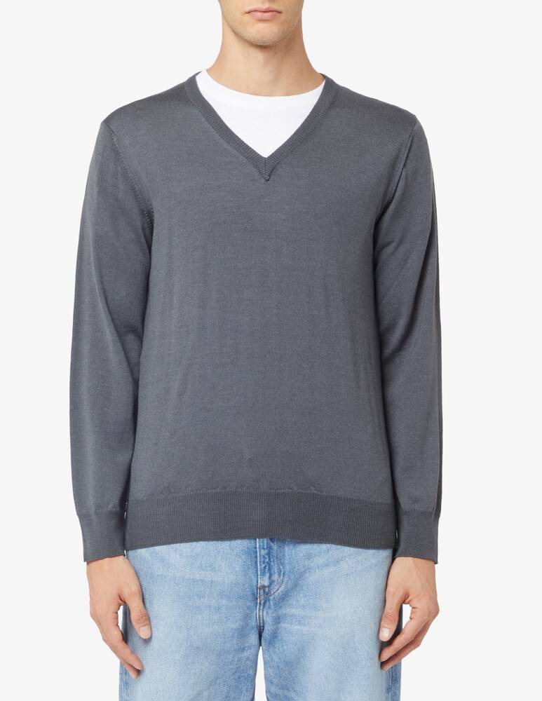 Rinascente Collection Maglia collo v in lata seta e cashmere