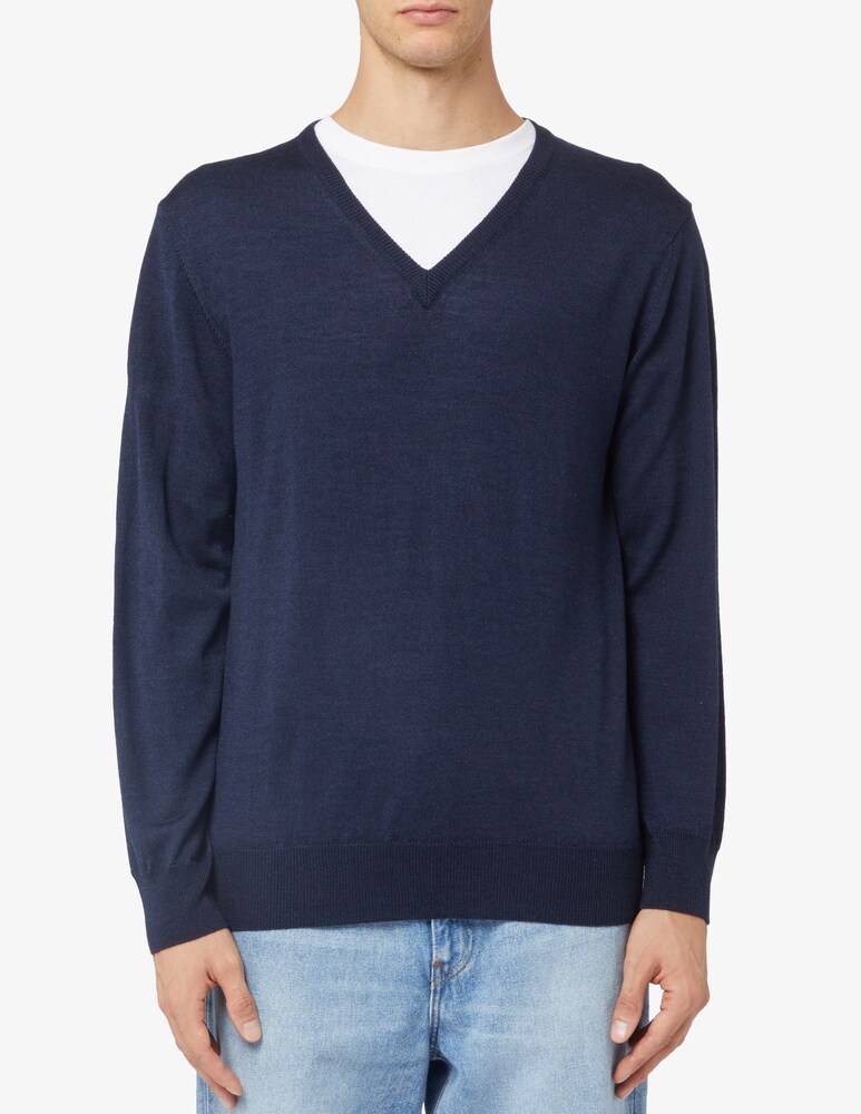 Rinascente Collection Maglia collo v in lata seta e cashmere