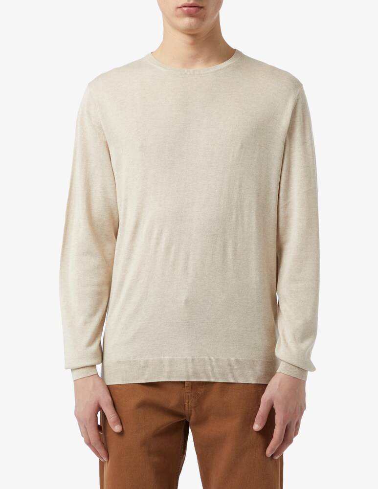 Rinascente Collection Maglia girocollo cotone seta cashmere f16