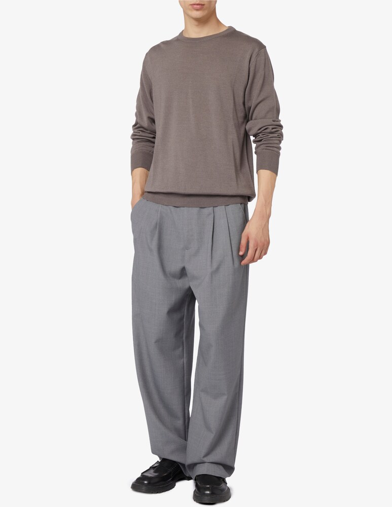 Rinascente Collection Maglia Girocollo In Lata Seta E Cashmere