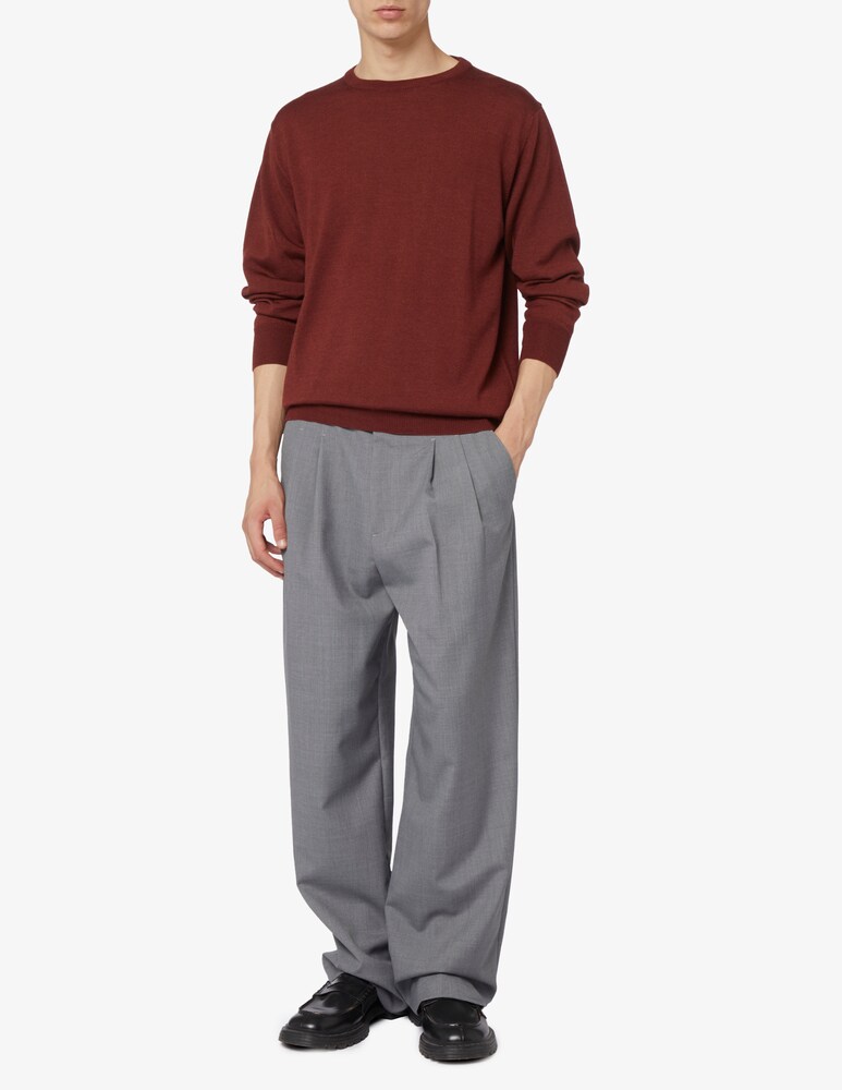 Rinascente Collection Maglia Girocollo In Lata Seta E Cashmere